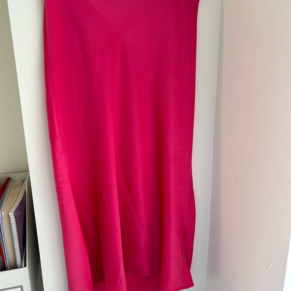 Rachel Zoe Vibrant Pink Silk Skirt